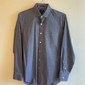 J Crew Stretch/Wrinkle Free Mens Small Dress Shirt